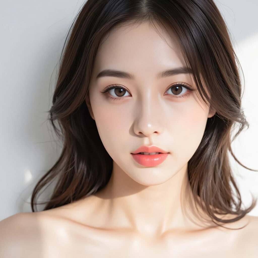 富山でニキビを気にしている女性